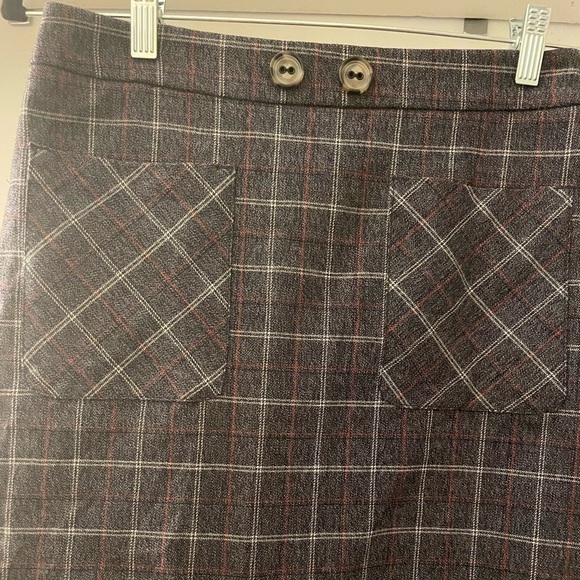 Express Plaid Grey Mini Skirt size 4 - Picture 6 of 9
